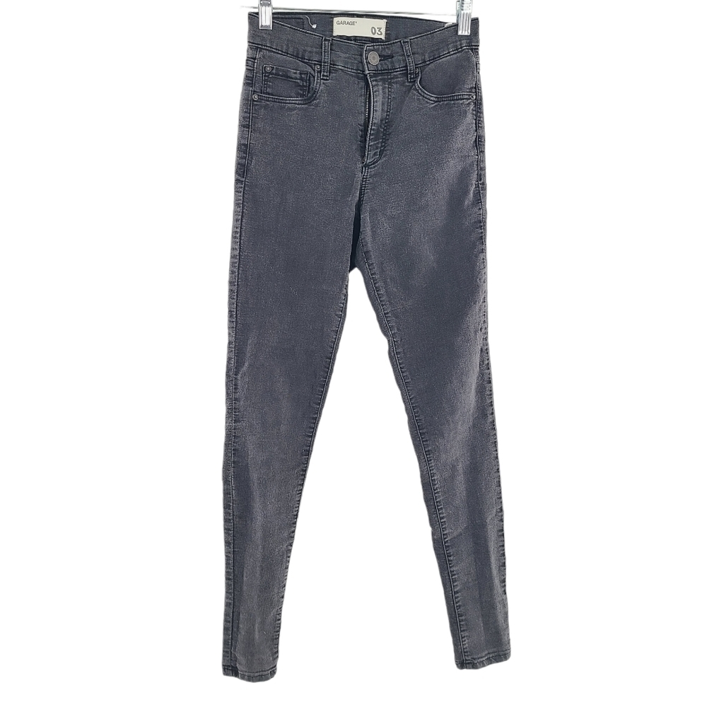 Garage Retro High Waist‎ Jegging Dark Gray Sz 3